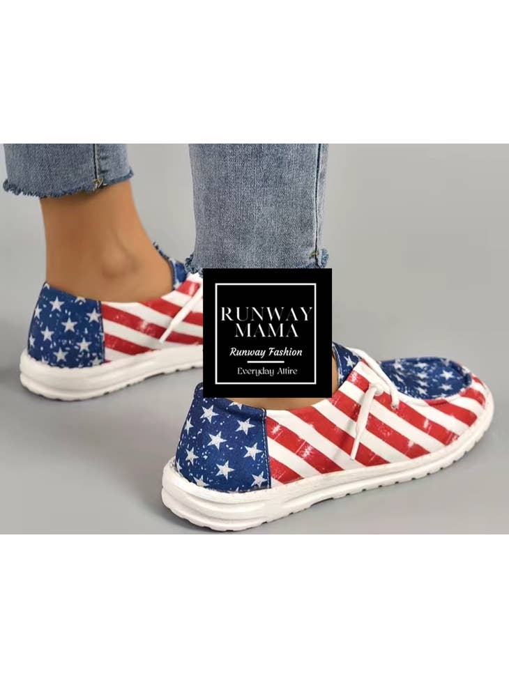 American Flag Canvas Shoes