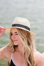 Load image into Gallery viewer, Panama Straw Beach Hat
