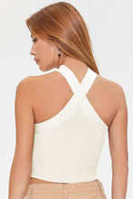 Load image into Gallery viewer, Ribbed Knit Criss Cross Halter Tank
