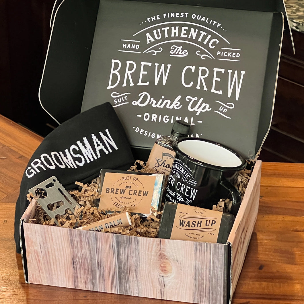 Brew Crew Groomsman Gift Box