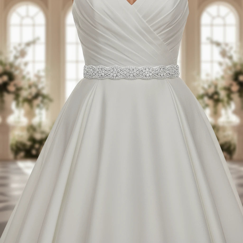 Bubble Stone Bridal Sash