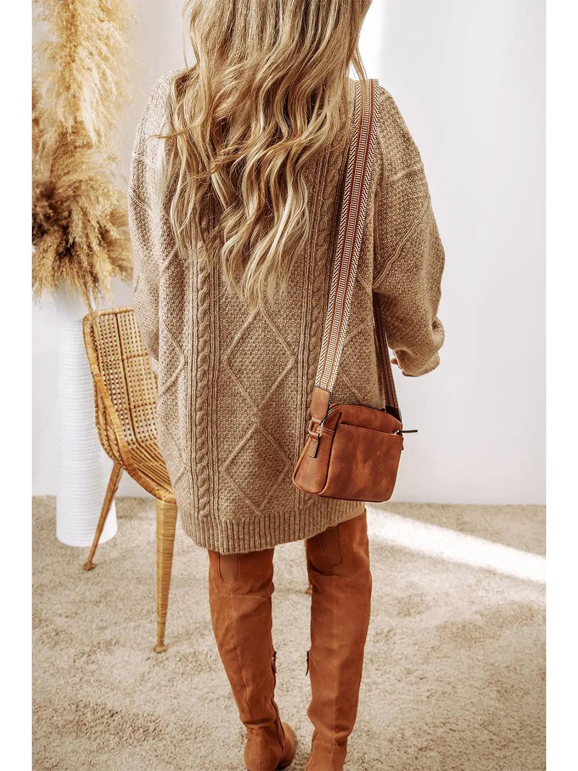 Cable Knit Sweater Dress  Say Yes Bridal & Boutique