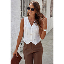 Load image into Gallery viewer, Eyelet Embroidery Vest

