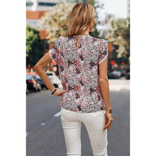 Load image into Gallery viewer, Floral Blouse with Lace Trim
