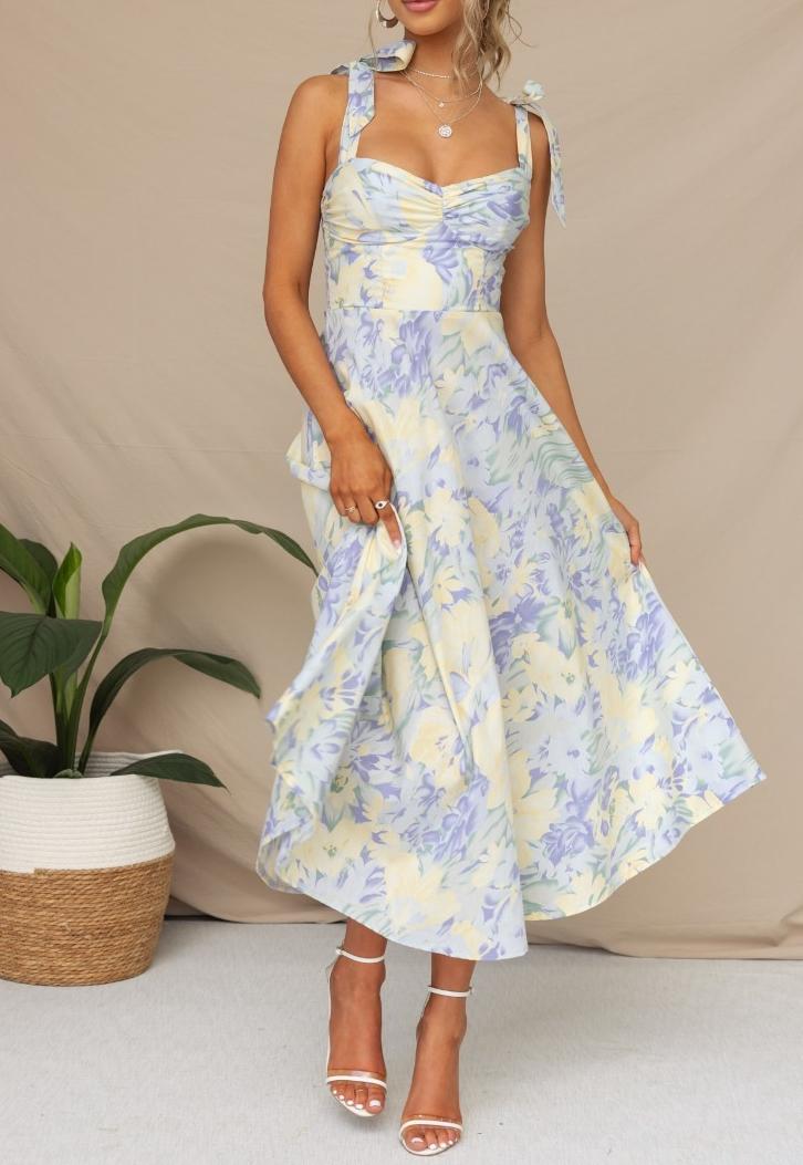 Pastel Bow Shoulder Dress