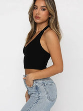 Load image into Gallery viewer, Sexy Backless Tight Crop Tank Top

