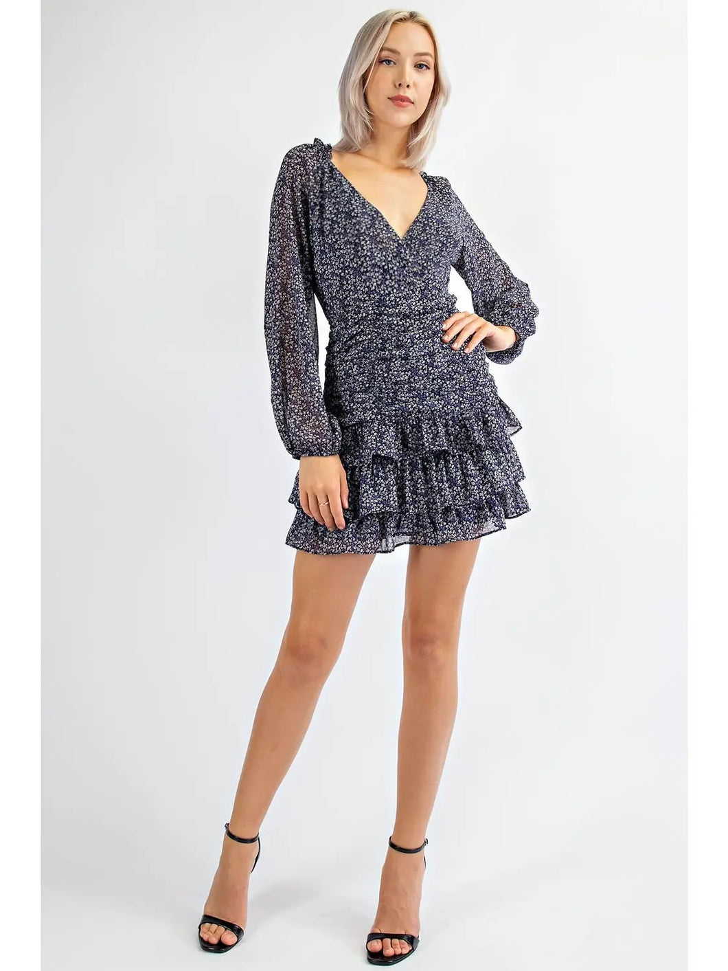 Ruffle midi dress