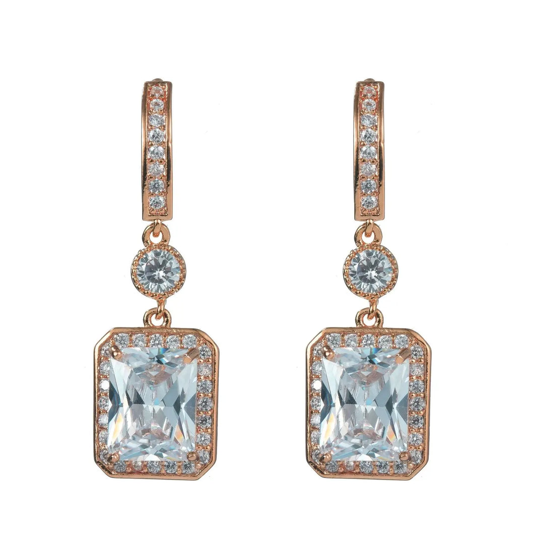 Rectangle Dangle Earrings