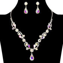 Load image into Gallery viewer, Floral Vines Dangle Rhinestone set
