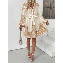 Load image into Gallery viewer, Elegant ethnic paisley dress
