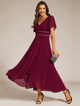 Load image into Gallery viewer, Burgundy Chiffon Dress
