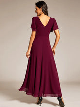 Load image into Gallery viewer, Burgundy Chiffon Dress
