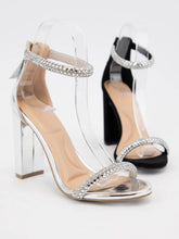Load image into Gallery viewer, Bedazzled Strap Block Heel
