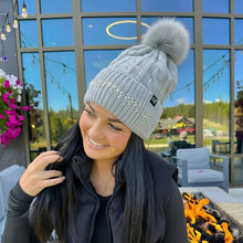 Load image into Gallery viewer, Pearl Embellished Faux Beanies

