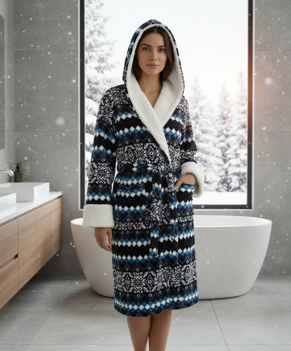 Snowflake Fuzzy Robe