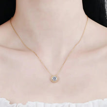 Load image into Gallery viewer, Moissanite Halo Necklace
