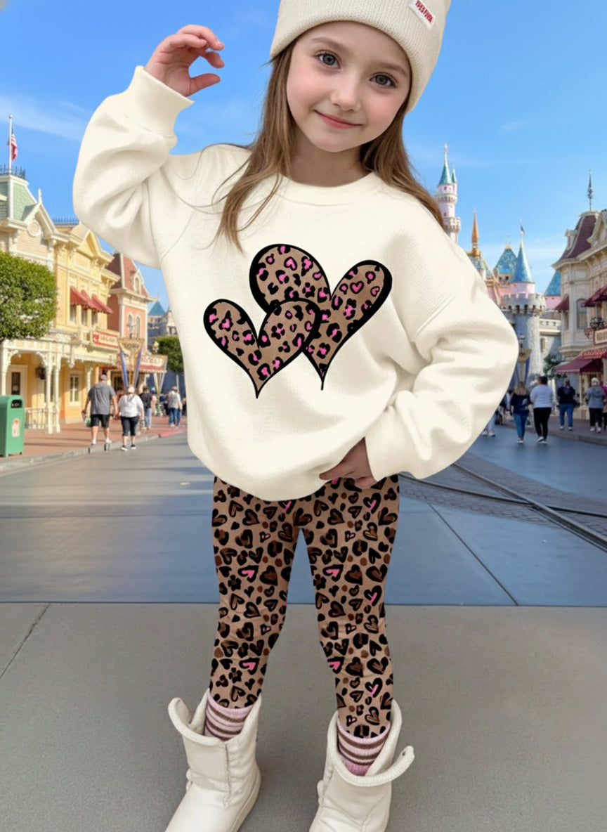 2 pc. Kids Leopard Set