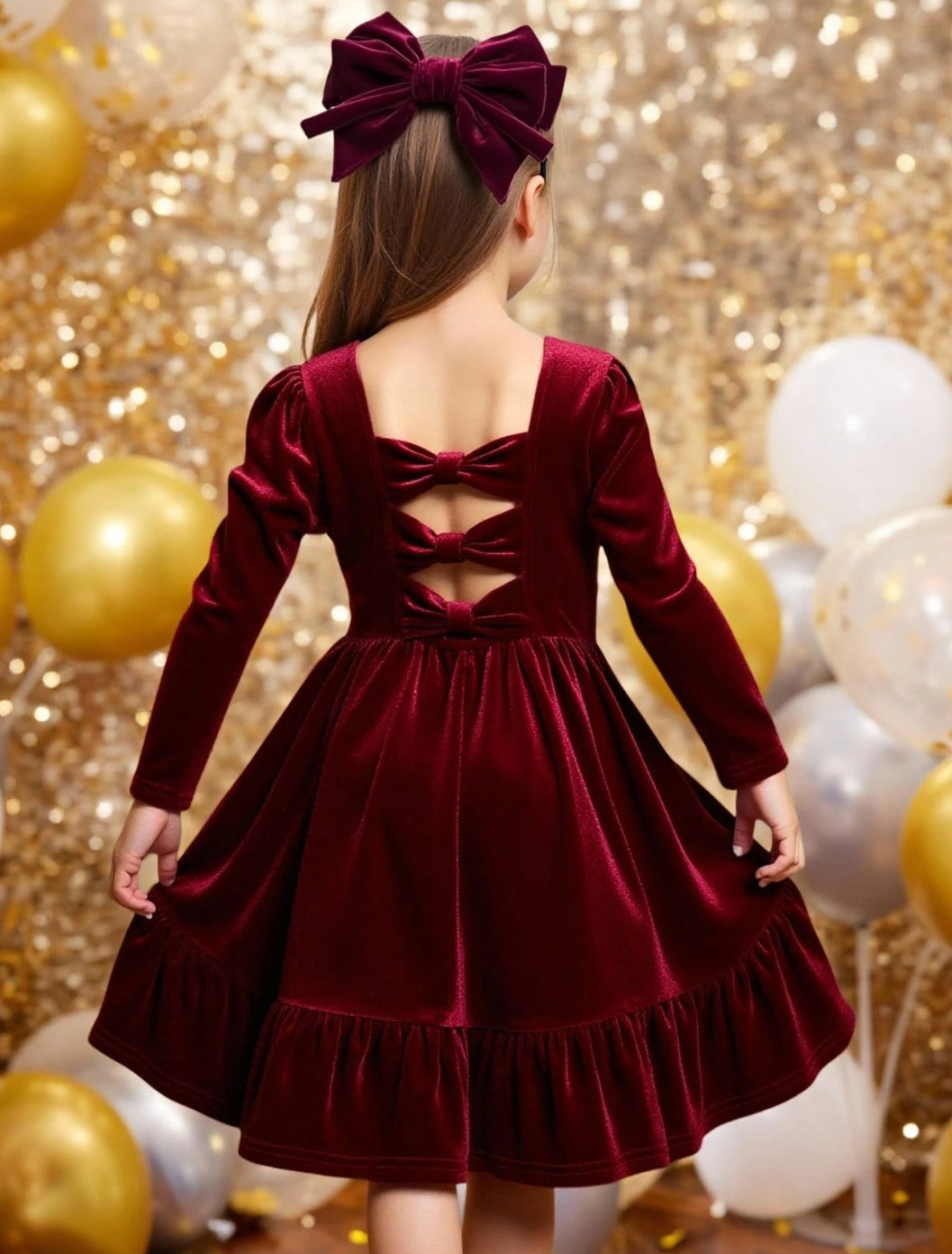 Velvet Bow Dress
