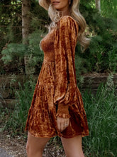 Load image into Gallery viewer, Velvet Ruffled Dress
