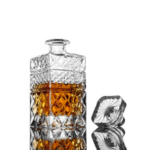 Load image into Gallery viewer, Whiskey Decanter with Glasses &amp; Chilling Stones
