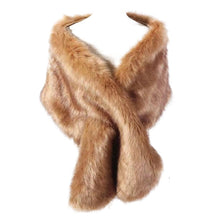 Load image into Gallery viewer, Faux Fur Shawl Wraps

