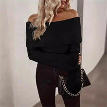 Load image into Gallery viewer, Classy Off-Shoulder Sweater
