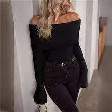 Load image into Gallery viewer, Classy Off-Shoulder Sweater
