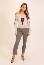 Load image into Gallery viewer, Diamond Off The Shoulder Sweater
