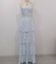 Load image into Gallery viewer, Bow Party Floral Cake Tiered Dress
