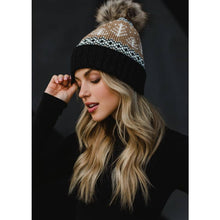 Load image into Gallery viewer, H-504 Winter Pattern Pom Hat
