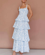 Load image into Gallery viewer, Bow Party Floral Cake Tiered Dress
