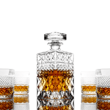 Load image into Gallery viewer, Whiskey Decanter With Glasses &amp; Chilling Stones Gift Set
