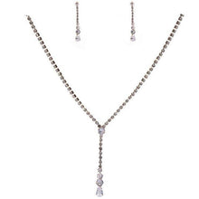 Load image into Gallery viewer, Shimmering Modern Y Cubic Zirconia Necklace Set
