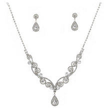 Load image into Gallery viewer, Classic Bridal Vine Theme Pear Necklace Set
