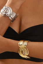 Load image into Gallery viewer, Golden and Silver Twist Alloy Bracelet XD058
